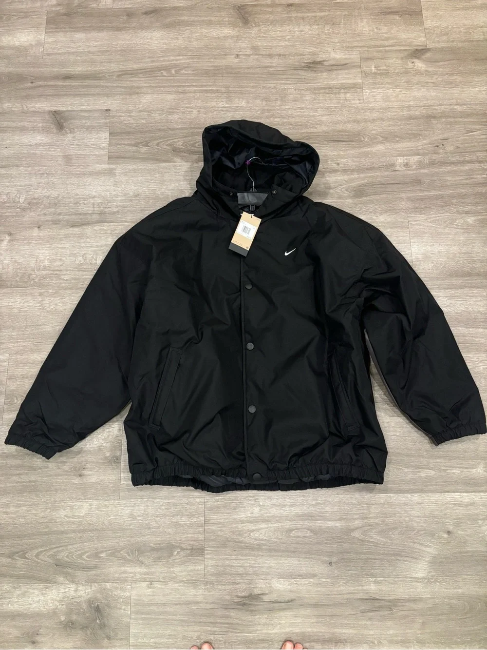 Nike Sportswear Mens Size XXL Solo Swoosh Hooded Puffer Jacket ($300) FB7852-010